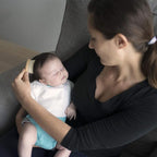 green sprouts Muslin Bibs Made from Organic Cotton| 4 Absorbent Layers Protect - Image 5