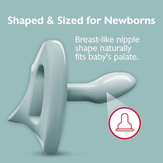 NUK 100% Silicone Comfy Orthodontic Pacifiers, 0-6 Months, Timeless Collection - Image 9