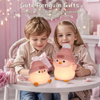 Penguin Silicone Night Light, Cute Pink Penguin Lamp - Image 6