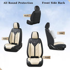 Coverado Seat Covers, Car Seat Covers Full Set, Leather Seat Covers - Image 4