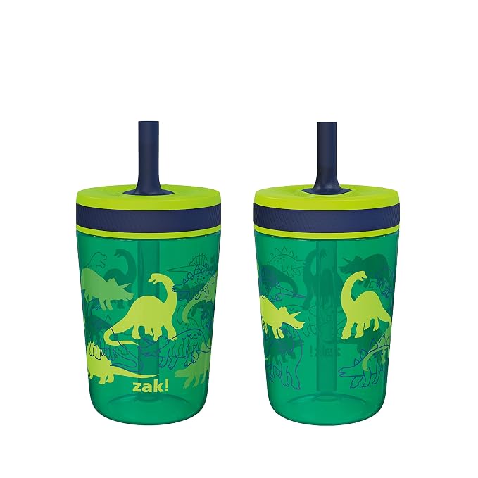 Zak Designs Kelso 15 oz Tumbler Set, Leak-Proof Screw-On Lid by ZakDesigns