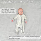 LollyBanks Baby Pajamas, 2-Way Zipper Romper, 95% Viscose Made from Bamboo and - Image 5