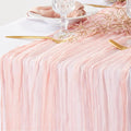 DOLOPL CheeseclothTable Runner 13.3ft Boho Gauze Cheese Cloth Table Runner by DOLOPLOfficial