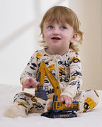 Bamboo Viscose Baby Convertible Footie Pajama, Zipper Pajamas - Image 6