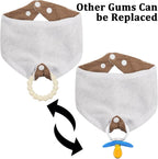 Baby Bandana Bibs & Teethers 6-Pack, 100% Organic Cotton, Super Absorbent & Soft - Image 4