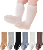 Zumou Toddler Knee High Socks Non Slip Anti Skid Baby Boy Girls Seamless Long by Zumou