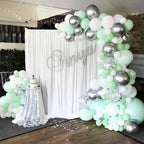 90pack Mint Green Balloons Different Size 18/12/10/5 Inch Pastel Green Balloon - Image 5