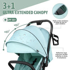 Lightweight Stroller, One-Hand Fold Compact Travel Stroller from Birth to 55 lbs - Image 2