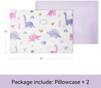 TILLYOU Toddler Pillowcases 13 x 18 Travel Pillow Case 2 Pack, Kids Pillowcases - Image 2
