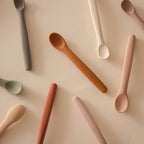 Moonkie Silicone Baby Spoons Set of 4, Two Sizes Feeding Spoon - Image 7