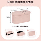B FSOBEIIALEO Ottoman with Storage - Image 3