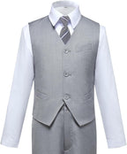 Boys Suit for Kids Tuxedo Suits for Wedding Formal Suit Set Toddler Boy Dress - Image 4
