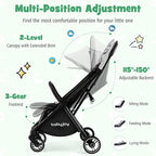 BABY JOY Lightweight Baby Stroller, Compact Travel Stroller - Image 4