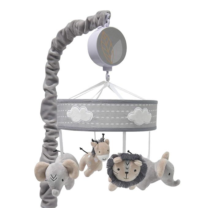 Lambs & Ivy Jungle Safari Musical Baby Crib Mobile by LambsIvy