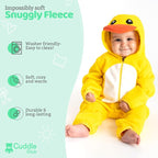 Cuddle Club Fleece Baby Bunting Bodysuit - Image 2
