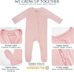Jimonda Baby Romper Boys Girls Bamboo Pajamas 2-Way Zipper Footed Unisex Zip-Up - Image 3