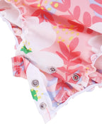 Baby Girl's Floral Print Ruffles Romper Summer Clothes - Image 5