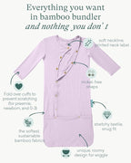 PurComfy Supersoft Baby Sleeper Gowns, Premium Bamboo Viscose Infant Nightgown - Image 2