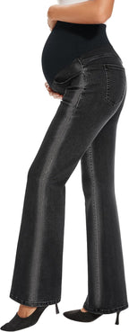 GLAMIX Women's Stretch Maternity Bootcut Jeans - Image 4