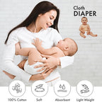RUVANTI Unisex Birdseye Flat-Fold Cloth Diapers - Image 2