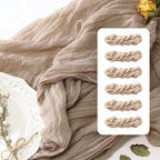 FEXIA 6 Pack Nude Table Runner 35x120 Inches by FEXIA