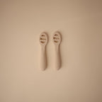 mushie Silicone First Feeding Baby Spoons | 2 Pack - Image 4