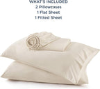 Bedsure Queen Sheet Set, Rayon Derived from Bamboo, Cooling Sheets, Breathable - Image 7