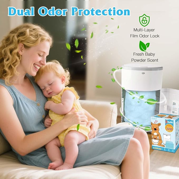 10 Pack Diaper Pail Refill Bags Compatible - Image 5
