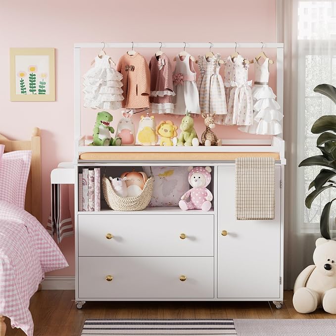 PAKASEPT Baby Changing Table, Infant Diaper Changing Station - Image 7