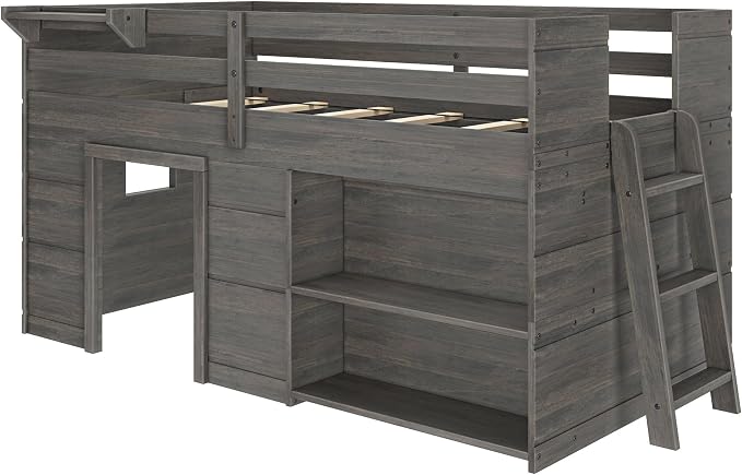 Max & Lily Modern Farmhouse Twin Low Loft Bed - Image 3