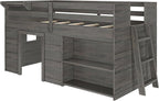 Max & Lily Modern Farmhouse Twin Low Loft Bed - Image 3