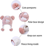 LANGZHEN Toddler Kids Infant Winter Hat, Earflap Knit Warm Cap Fleece Lined - Image 4