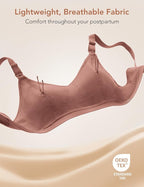 Pumping Bra Hands Free Zip Opening Seamless Nursing Bras - Image 4