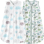 Newborn Sleep Sack Baby Swaddle, 0-12 Months, 3-Way Adjustable Wearable Blanket by BSTOPPT