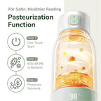 Portable Milk Warmer for Travel, Pasteurization Mode, 17 oz Capacity, 3 Min - Image 2