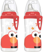NUK Elmo Active Cup, 2 Pack – BPA Free, Spill Proof Sippy Cup by NUK
