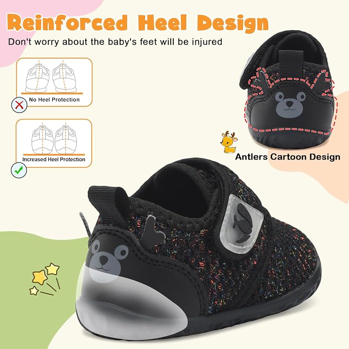 FEETCITY Baby Walking Shoes Barefoot Baby Shoes Infant Sneakers Newborn Crib - Image 3