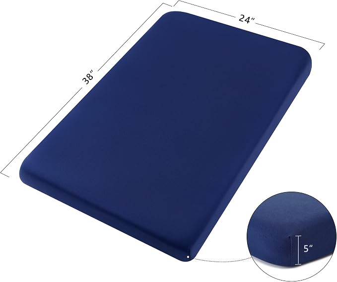 TILLYOU Mini Crib Fitted Sheets 2 Pack - Image 3