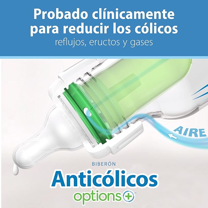 Dr. Brown's Natural Flow Anti-Colic Options+ Narrow Baby Bottle, 8 oz/250 mL - Image 10