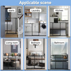 WAOWAO Extra Tall 40.55" Baby Gate 73.62-80.70" Wide Pressure Mounted Walk - Image 5