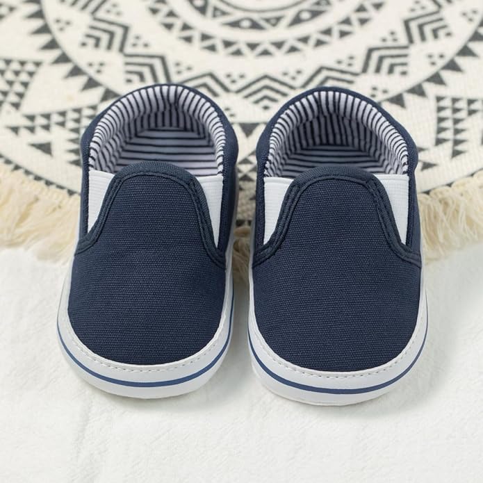 Morbido Infant Baby Boys Girls Canvas Sneaker Toddler Slip On Anti Skid Newborn - Image 6