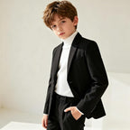 Boys Formal Suit Set 4 Pieces Kids Tuxedo Ring Bearer Outfit - Image 7