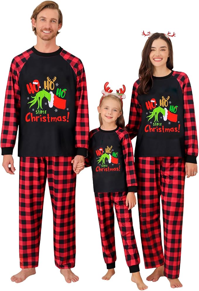 Weixinbuy Family Pajamas Set Christmas Pjs Matching Clothes Pajamas by Weixinbuy