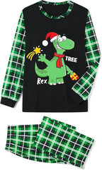 Awoscut Christmas Family Matching Pajamas Christmas Pjs Holiday Nightwear - Image 5