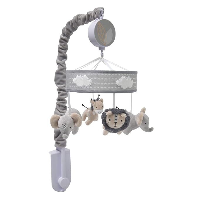 Lambs & Ivy Jungle Safari Musical Baby Crib Mobile - Image 5
