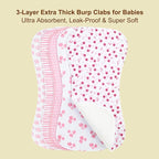 2-in-1 Burp Cloths and Baby Bibs - Image 3
