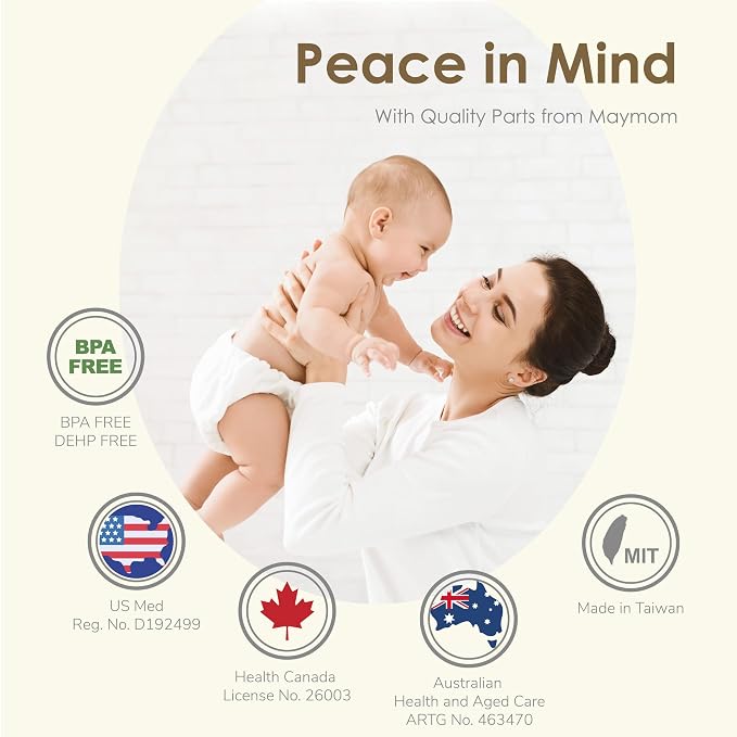 Maymom MyFit Comfy Series 22 mm Two-Piece Design Breastshield Compatible - Image 2
