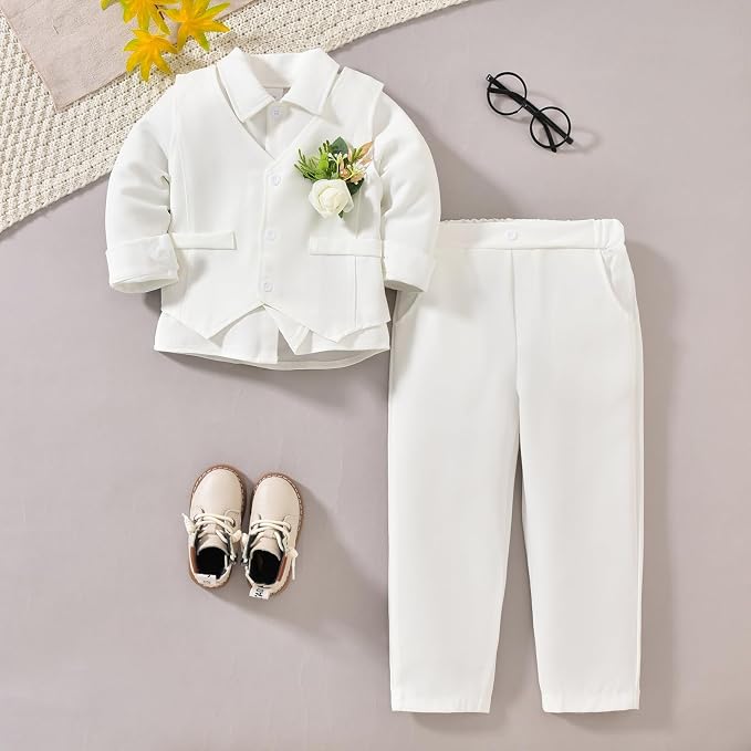 Toddler Boys Suit 3Pcs 1-5T - Image 4