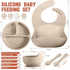 10 Pack Silicone Baby Feeding Set, Toddlers Led Weaning Feeding Supplies - Image 2