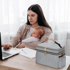Breastmilk Cooler Bag with 6 Ice Pack, Wearable Breast Pump Bag Compatible with - Image 7